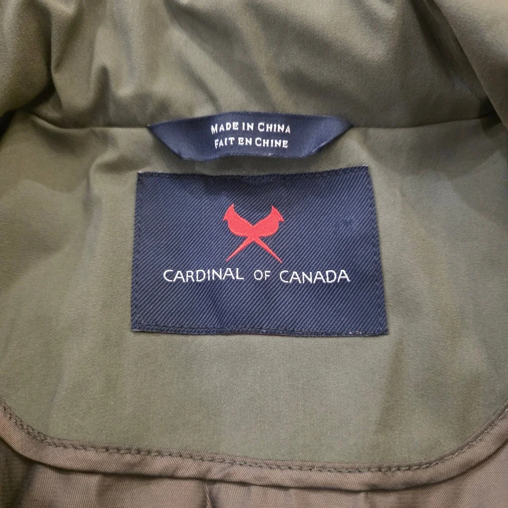 CARDINAL OF CANADA L Olive Wool Silk Zip Jacket Quiet Luxury Normcore Minimalist